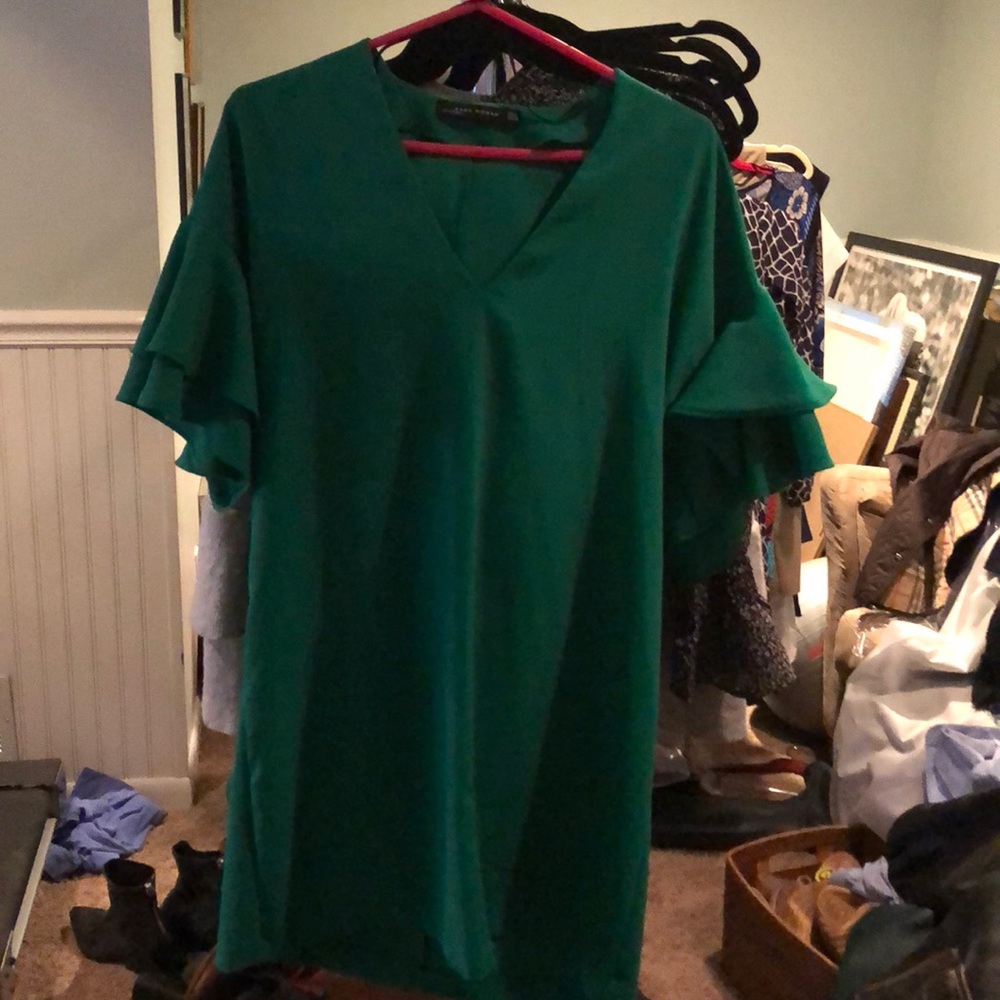Zara ruffle dress